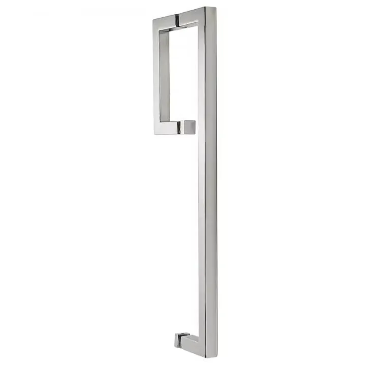 আয়তক্ষেত্রাকার বার স্টেইনলেস স্টীল ঝরনা দরজা তোয়ালে রেল